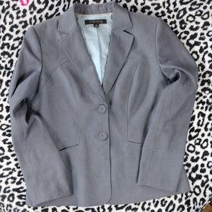 Anne Klein Gray 2 Button Blazer